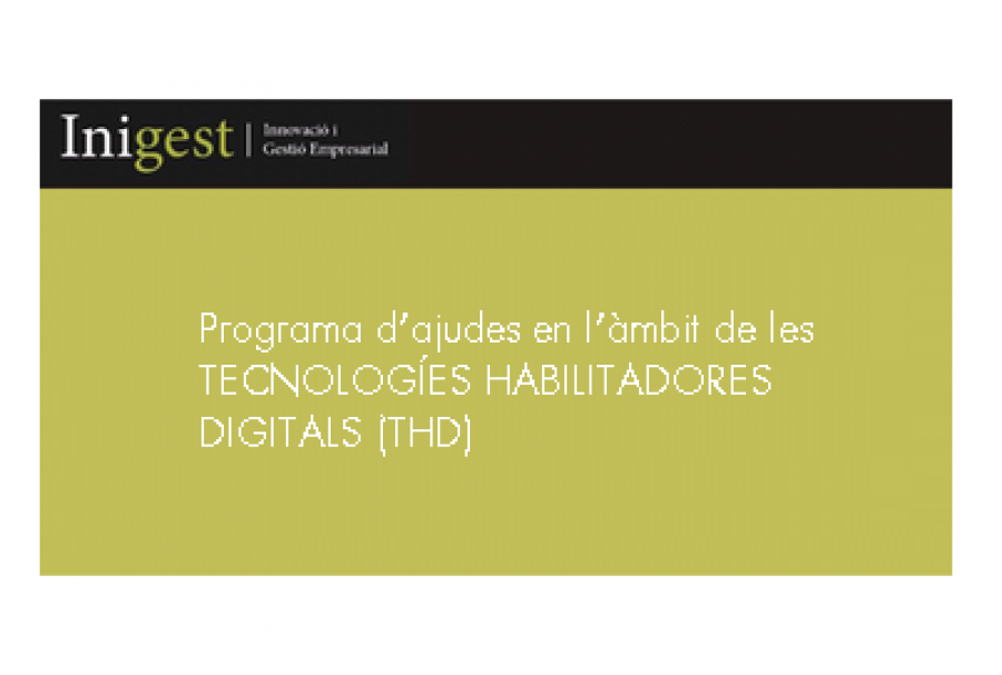 PROGRAMA D'AJUDES EN L'ÀMBIT DE LES TECNOLOGÍES HABILITADORES DIGITALS (THD)