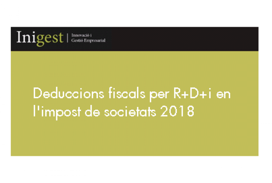 Deduccions per R+D+i a l'Impost de Societats