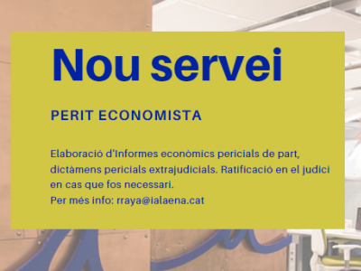 Nou servei Perit Economista 