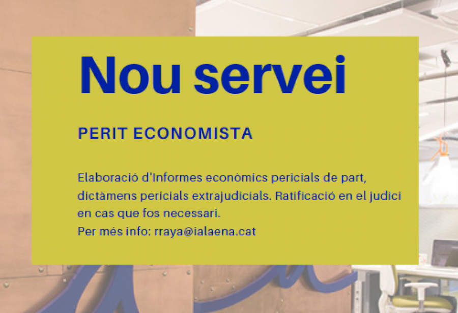 Nou servei Perit Economista 